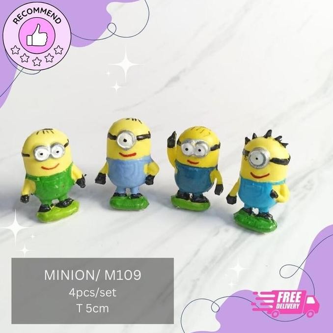 }}}}}}] MP-M109 PATUNG HIASAN BONEKA MINION/ TOPPER CAKE MINION/ CAKE TOPPER KUE MINION/PATUNG BONEK