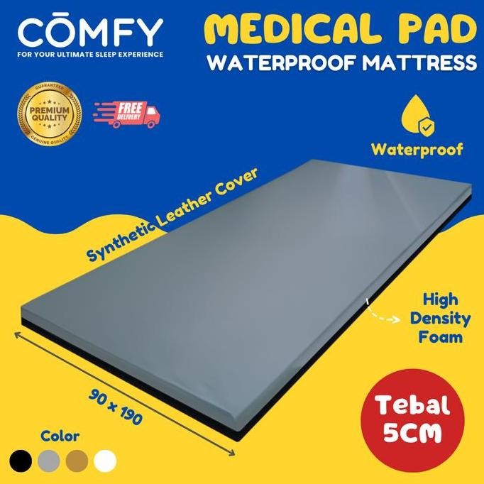 Kasur Busa Kulit Waterproof / Matras Anti Air / Medical Pad Comfy Kualitas Terbaik Harga Termurah
