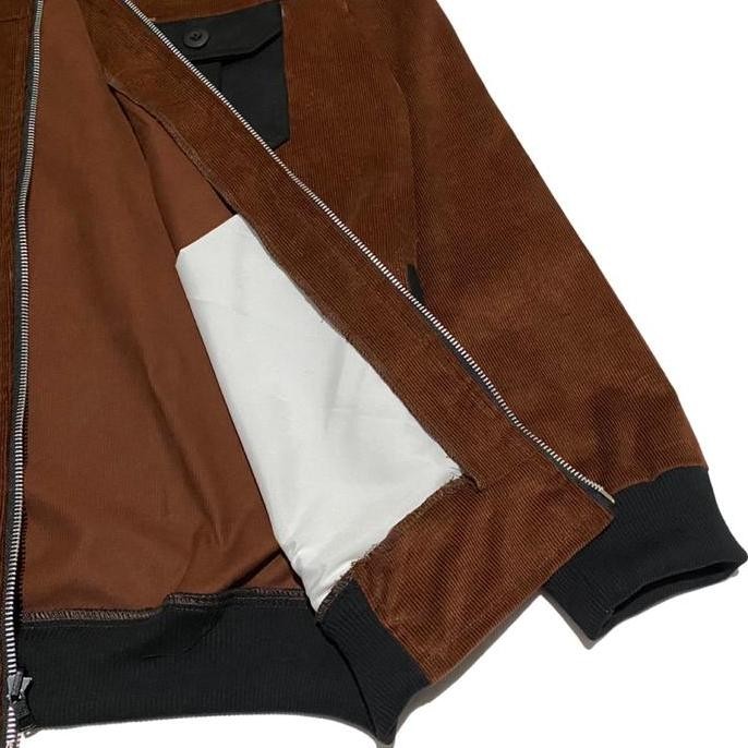 Jaket Corduroy Pria Jumbo Fatgoods Cotton Corduray Coklat Bata