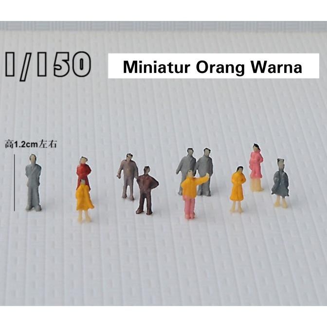 """] Miniatur Orang Warna 1:150 , Maket Orang