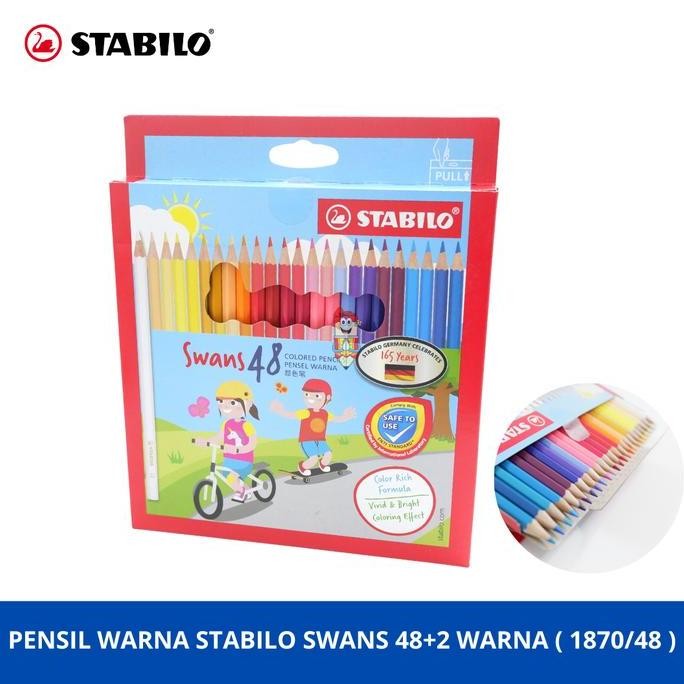 

:>:>:>:>] Pensil Warna Stabilo Swans Colored Pencils isi 48+2 pcs