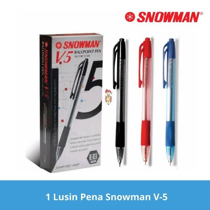 

:0:0:0] Pulpen / Ballpoint / Pen Snowman V5 ( 1 Lusin)