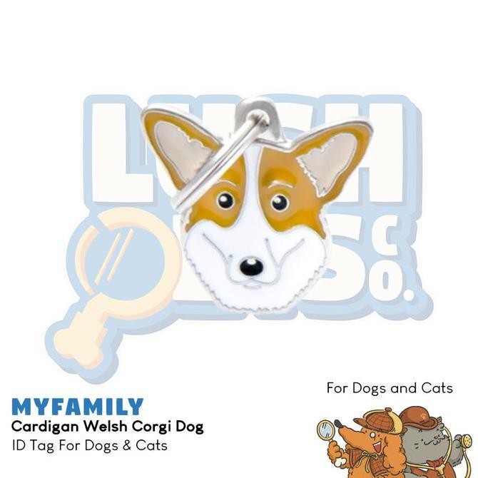 

TERLARIS - MyFamily ID Tag -Cardigan Welsh Corgi Dog Tag|Personalized Cat Dog Tag
