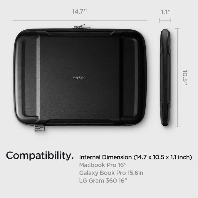 TERBARU - Tas Laptop Macbook Pro 14/16 2021 Spigen Rugged Armor Pro Sleeve Case