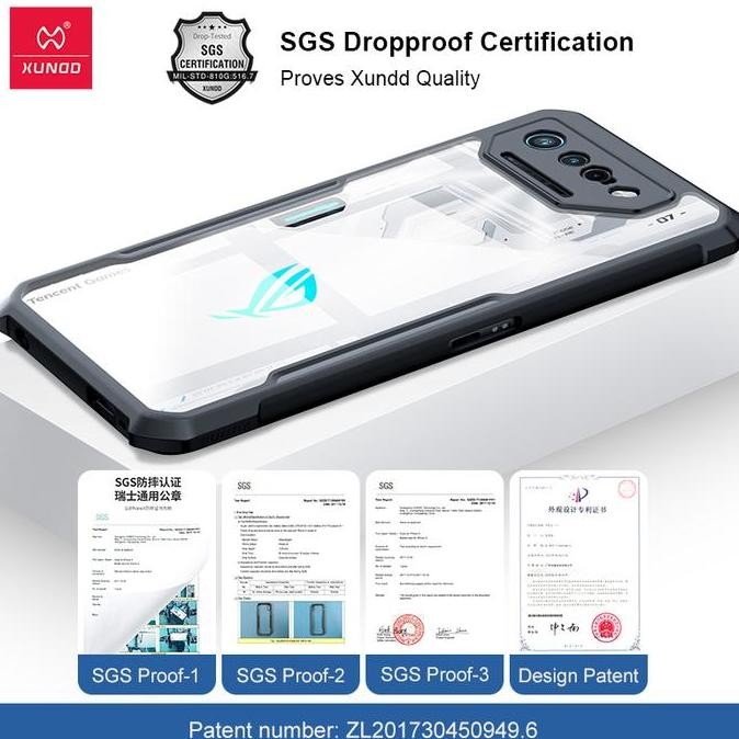 CASE ASUS ROG PHONE 7 / 7 ULTIMATE CASE XUNDD DESIGN CRYSTAL CASING