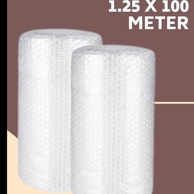 

Ready stock] Bubble Wrap 1 Roll 1.25 x 100 Meter Putih Bening & Tebal (Semarang)
