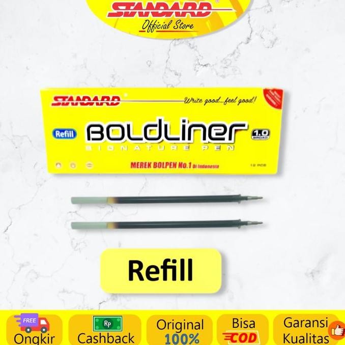 

NEW Standard - Refill Pulpen Boldliner 1.0 ( Isi Pulpen / Pena / Ballpoint )