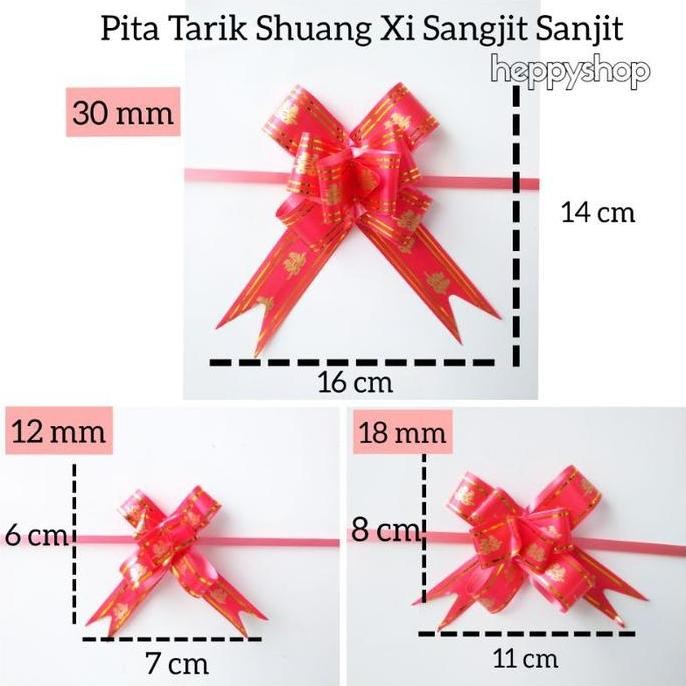 

><><><] Pita Tarik Shuang Xi Sangjit Sanjit Nikah Merah Wedding