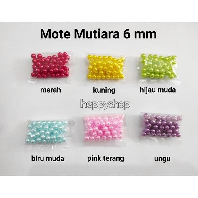 

,,,,,,,] Mote Mutiara 6 mm, Mote Meronce Gelang
