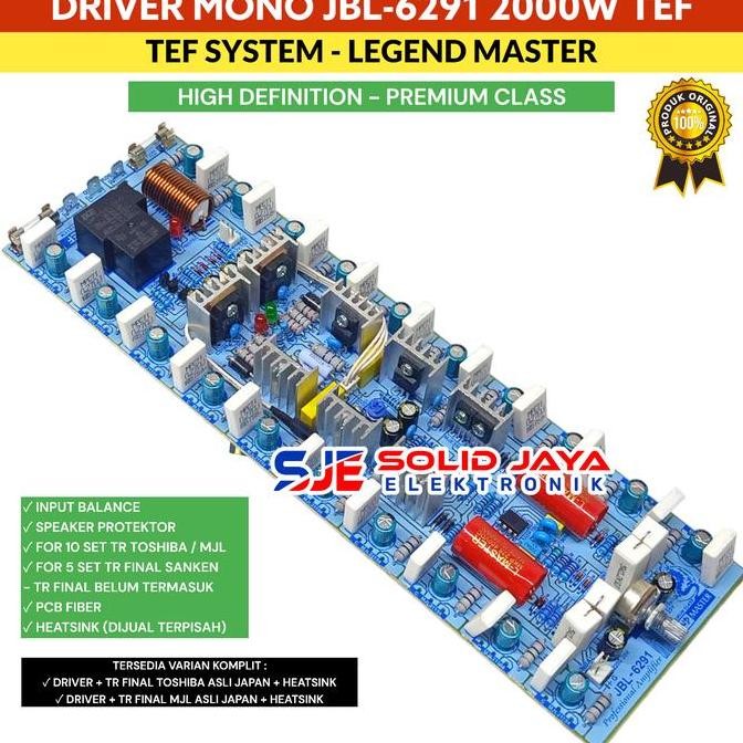Promo KIT DRIVER POWER AMPLIFIER FOR JBL6291 JBL-6291 JBL 6291 DRIVER UP TO 2000W SUPER DRIVER LEGEN