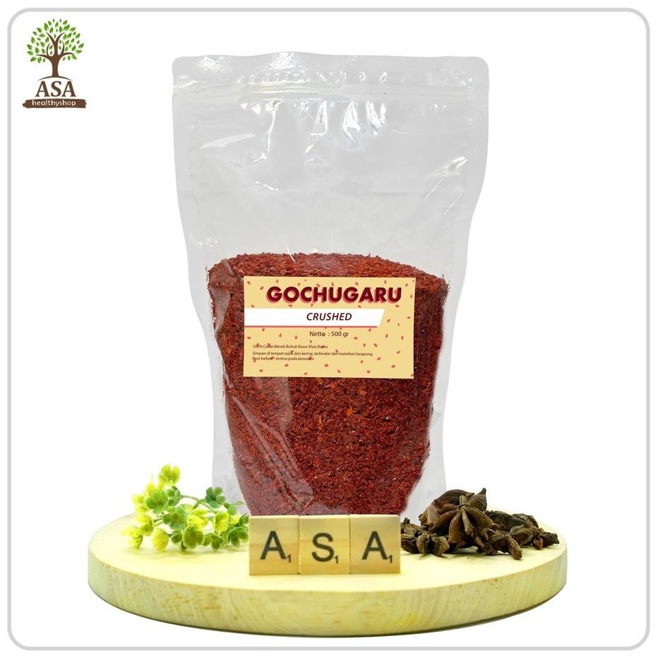 

Gochugaru Crushed Cabai Bubuk Kasar Khas Korea Gram