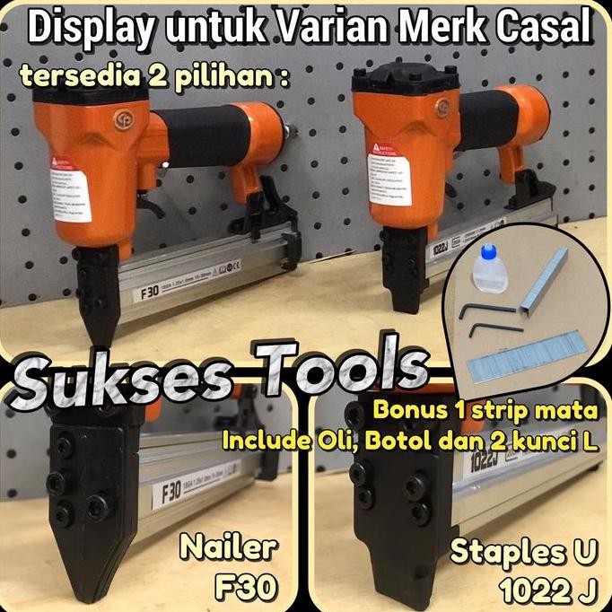 

Promo Mesin Tembak Staples Angin Air Nailer Lurus F30 / Stapler U 1022J COD