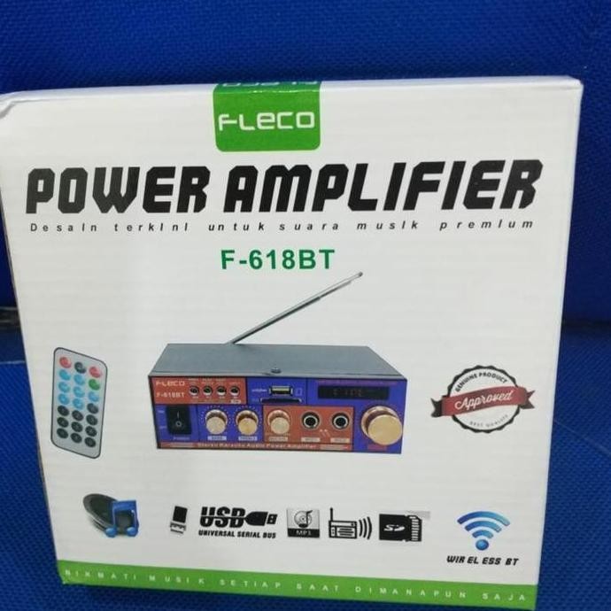 Promo Amplifier Fleco F-618BT - Ampli Bluetooth Fleco 618BT Ampli Bultut COD