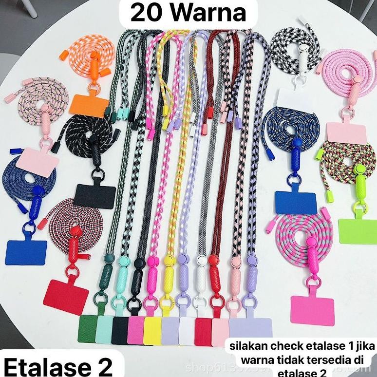 

Readyy!! LANYARD / TALI NAGITA BATIK BISA PANJANG PENDEK (UNIVERSAL) flash sale 20WARNA