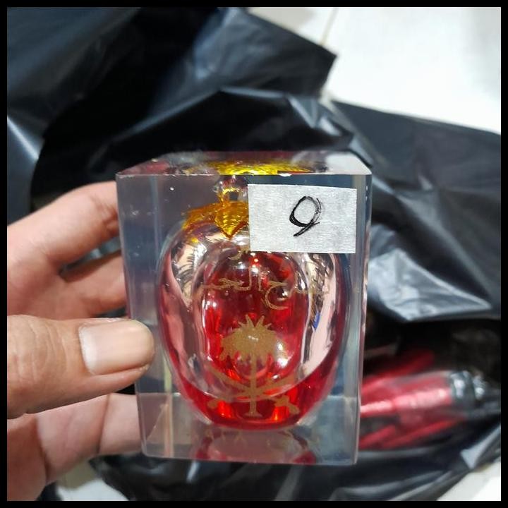 apel jin pres cair merah daun 9