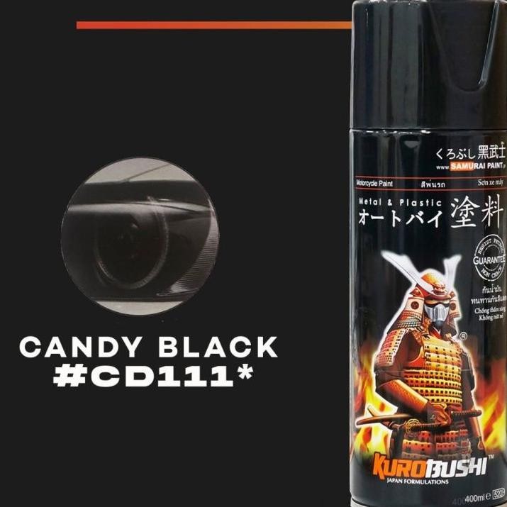 Cat Semprot Pilox Pilok Candytone Colours Samurai Paint Kurobushi (Cd111) Candy Black / Hitam Candyt