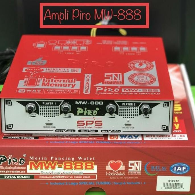 Promo BARU Ampli Walet PIRO MW 888 MW888 ORIGINAL COD