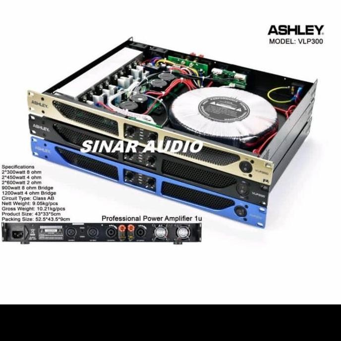 Promo Power ashley vlp 300 original power amplifier ashley vlp300 COD