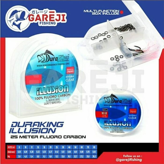 FT Senar Pancing Leader Duraking ILLUSION Fluorocarbon 25m