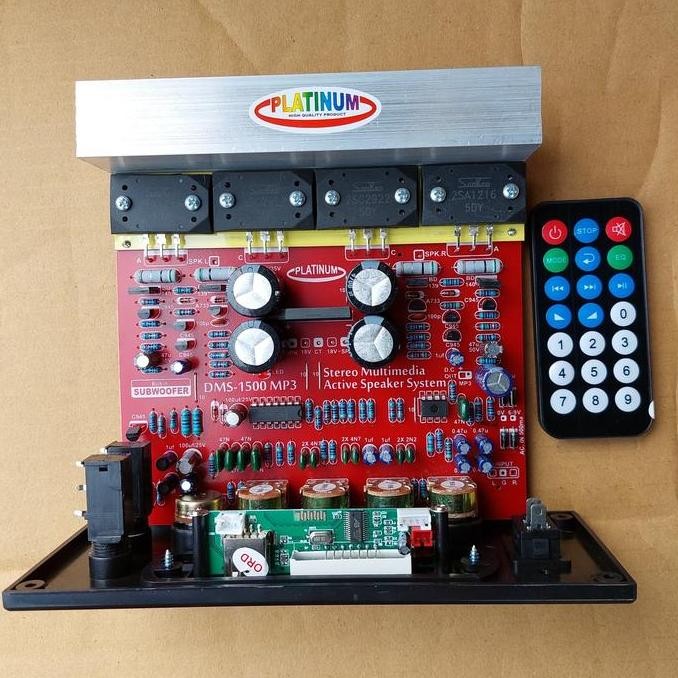 ( DMS 1500 MP3 ) KIT SPEAKER AKTIF SANKEN MP3 PLATINUM KIT PCB SPEKER AUDIO SOUND SISTEM STEREO WATT