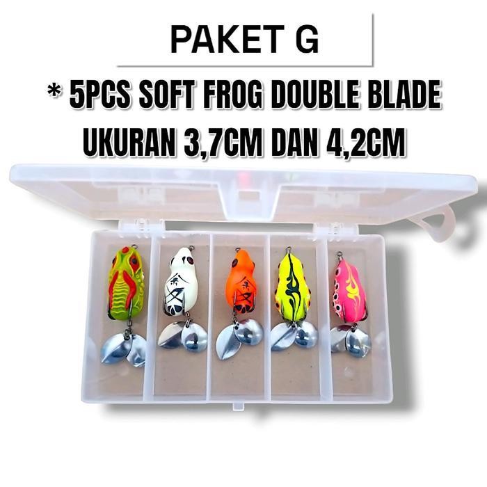 FT PAKET 5PCS UMPAN CASTING GABUS DAN TOMAN + BOX. UMPAN CASTING GABUS DAN TOMAN. WARNA DIKIRIM RAND