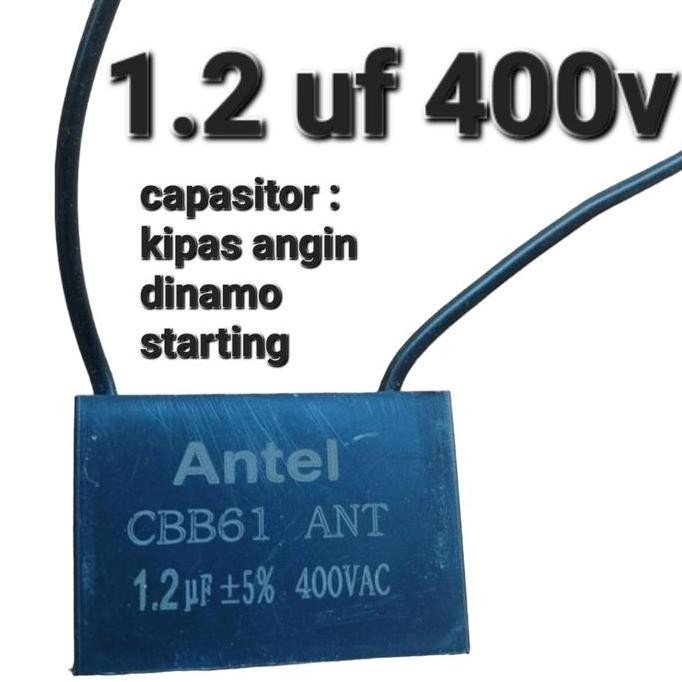 1.2UF 400V KAPASITOR KIPAS HEXOS BOX STAND FAN 1.2UF 450V 1.2 UF 450 V