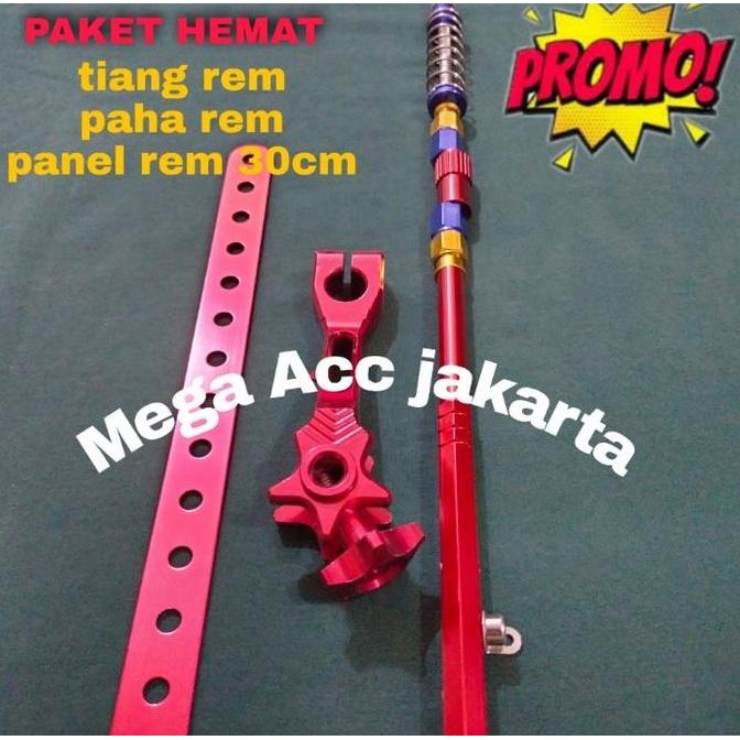 PAKET VARIASI PAHA REM-PANEL REM IMPORT-Tiang rem CNC untuk semua motor belakang rem tromol Rx King-