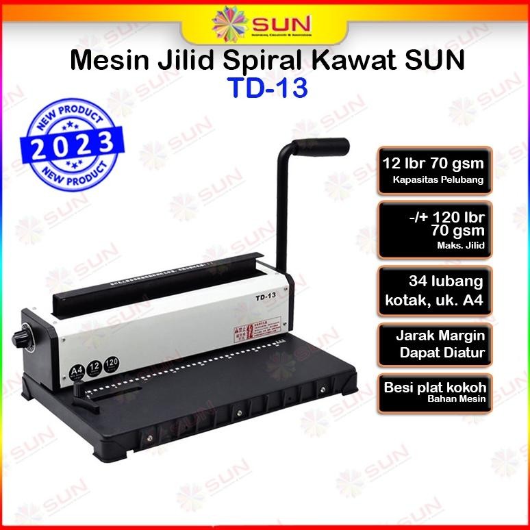 

Readyy!! Mesin Jilid Spiral Kawat A4 TD-13 / TD-130 / TD-118R