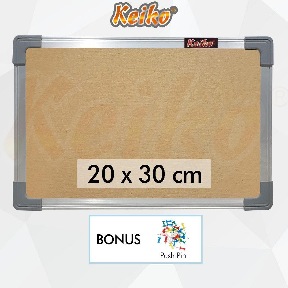 

Readyy!! Softboard / Pin Board / Cork Board / Papan Pengumuman / Mading Gantung Polos Keiko 20 x 30 cm