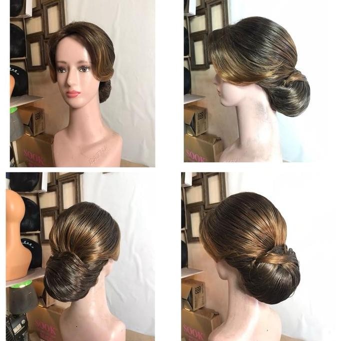 new Wig sanggul full satu kepala NM 02
