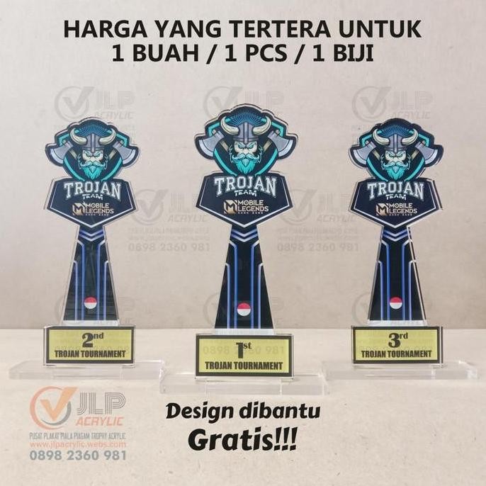 Baru Piala Mobile Legends, Trophy Mobile Legends, Piala MLBB UK. 20X10 J011