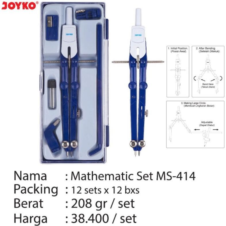 

Readyy!! jangka set ms-414 joyko