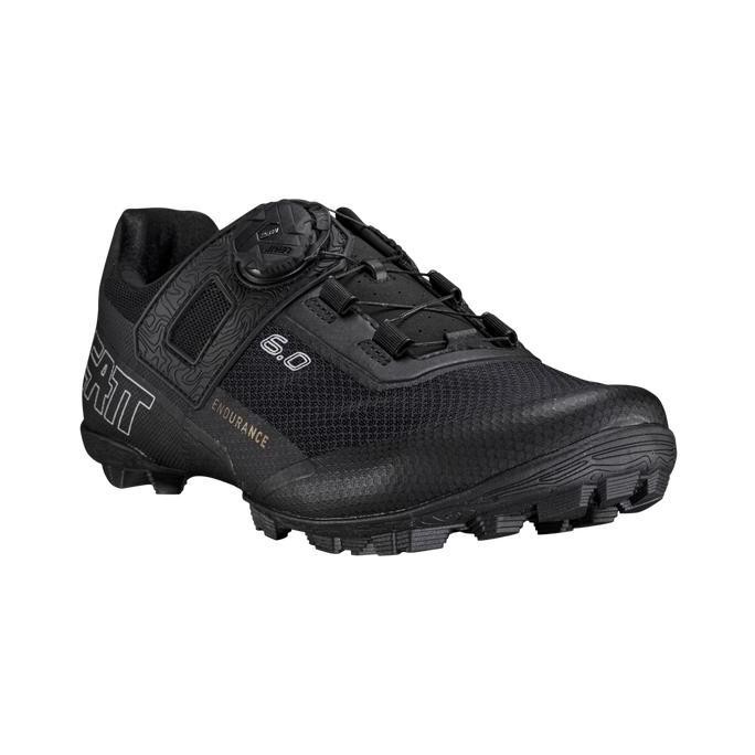 SHOES / SEPATU LEATT MTB 6.0 CLIP ENDURANCE PRO - BLACK