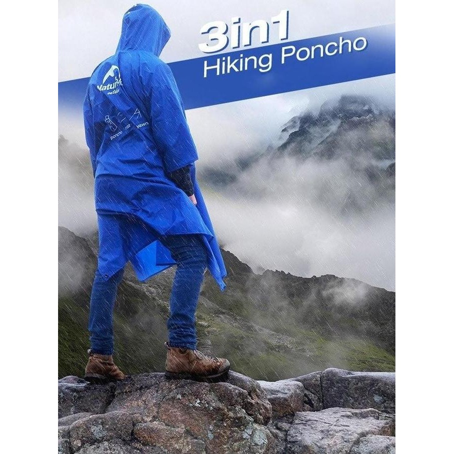 Jas hujan Naturehike NH17D002-M / NH17D003-M 210T/20D poncho jas hujan multifungsi