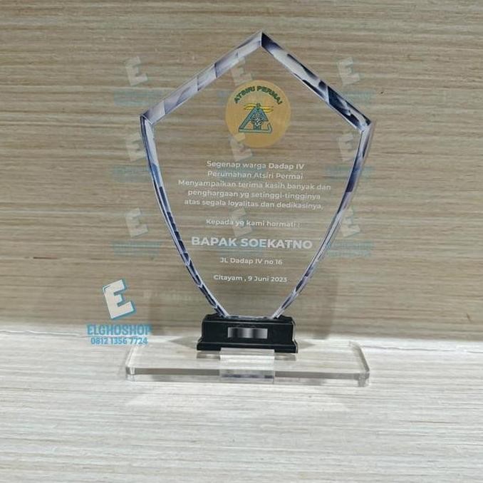 Baru Plakat Custom/Akrilik Custom/Piala/Penghargaan/Thropy Tebal 8mm