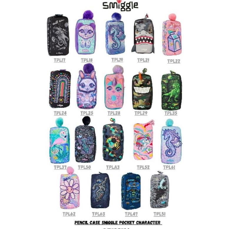 

Readyy!! TEMPAT PENSIL ANAK SMIGGLE PENCIL CASE SMIGGLE