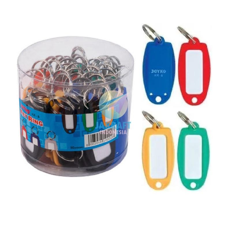 

Readyy!! (50 Pcs) Key Ring Joyko KR-8 Gantungan Bandol Kunci Label Serbaguna Warna Mix