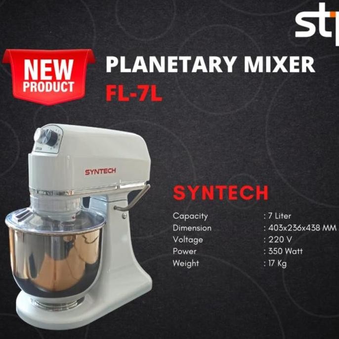 Bst Ready Planetary Mixer Syntech Fl-7B Mixer Roti Kue 7 Liter Best Seller