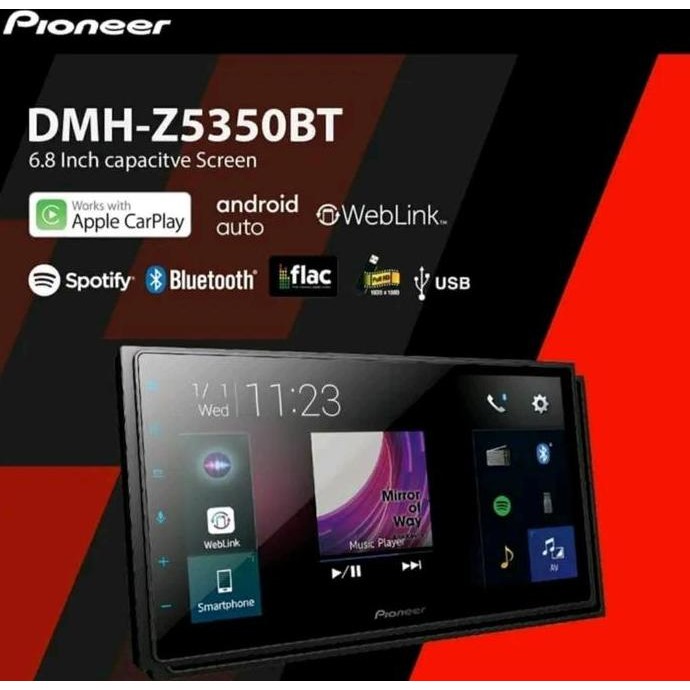 Pioneer DMH-Z5350BT / Z5350BT / Z5350 Head Unit Double Din Tape Mobil