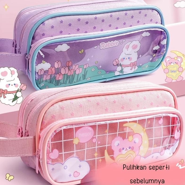 

Readyy!! Kapuas - Tempat Pensil Anak Dewasa Trasnparan Motif Cartoon PC08