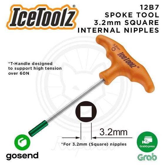 ready ICETOOLZ Spoke Tool 3.2mm Alat Internal Nipples Sepeda T-Handle 12B7