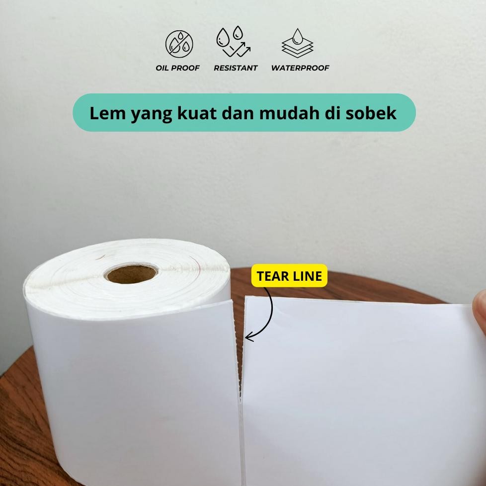 

Limited - KERTAS THERMAL 100X150 LABEL STICKER BARCODE A6 ,,