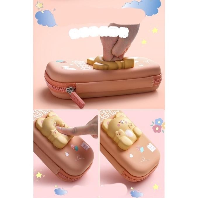 

Terbaru! Kotak Pensil 3D Squishy Tempat Pensil Hardcase Waterproof Pencil case anak lucu 2 tingkat 2 lapis ~