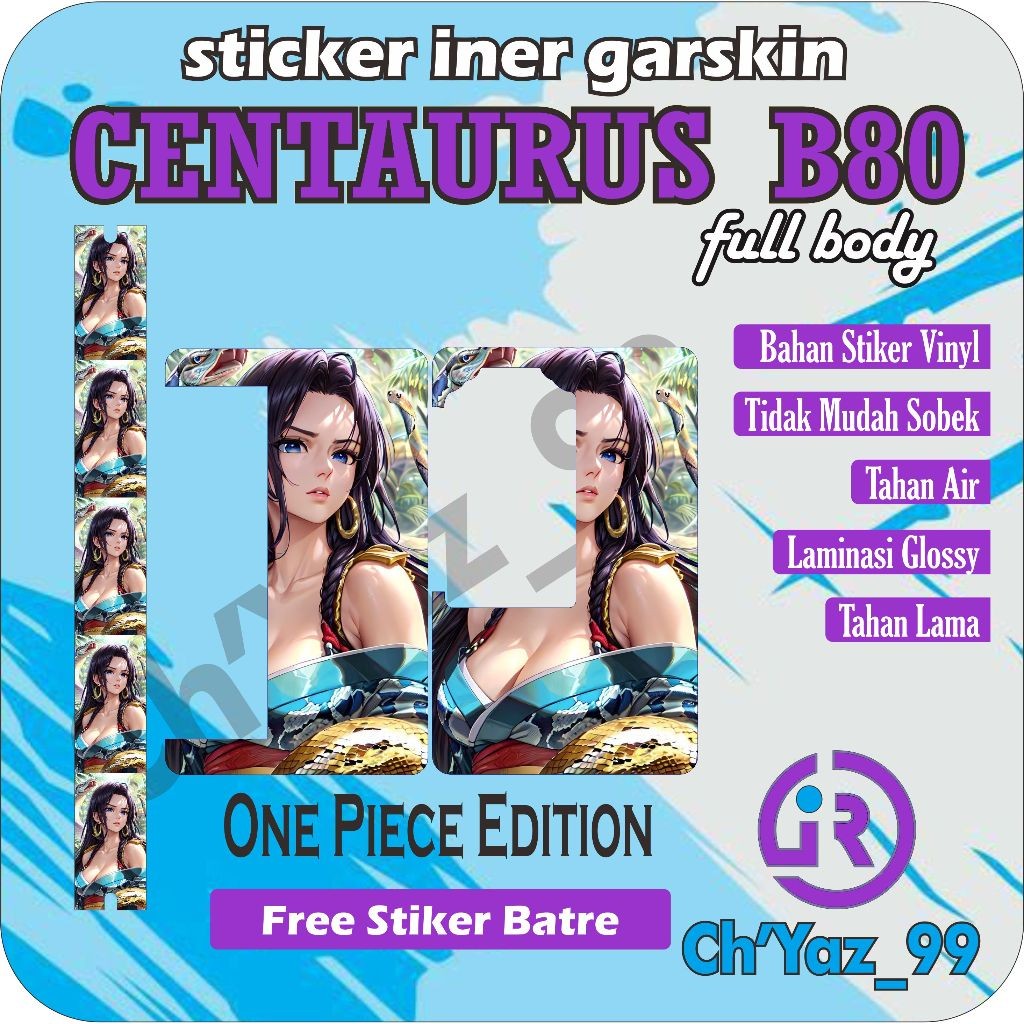 

Vynil Gloosy One Piece B80 Iner Lengkap 26 Garskin/Stiker Case Bisa Custom Motif - 2Pcs
