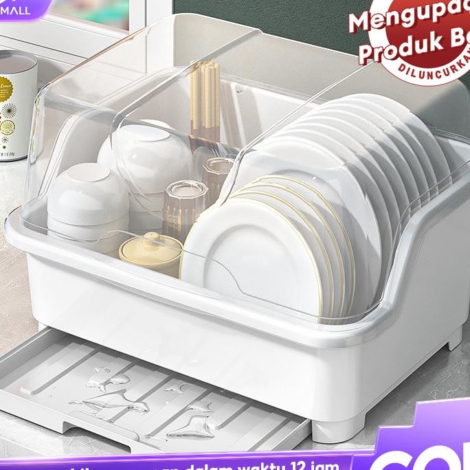 Rak Piring Besar Rak Piring Plastik Rak Pengering Piring Rak Piring Tertutup Sendok Rak Dapurtutup R