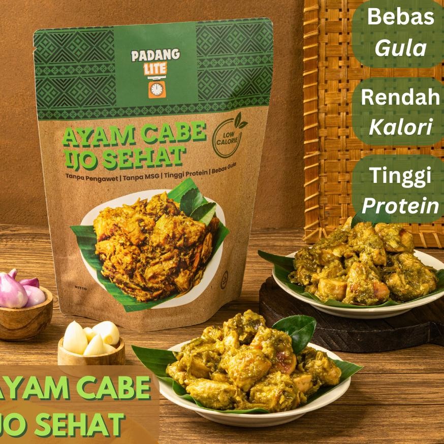 

Ayam Cabe Hijau Sehat Makanan Siap Saji Bebas Gula Nt Food 250Gr Padang Lite