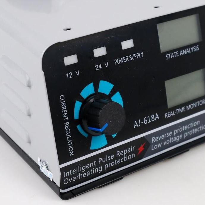 CHARGER AKI MOBIL MOTOR 260W/400W 12V/24V 400AH + LCD- AJ-618A-AJ-618D ORIGINAL DAN TERPERCAYA
