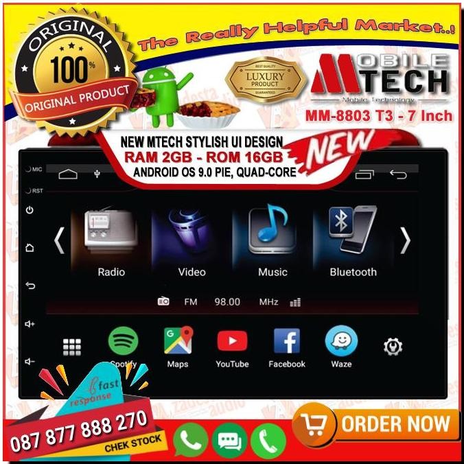 '' Headunit Android Mtech Mm8803V 7 Inch/M-Tech Mm 8803V/M Tech 8803 ''