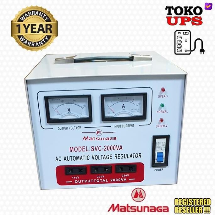 NEW Stabilizer Matsunaga SVC-2000VA 2000VA AVR Stavol
