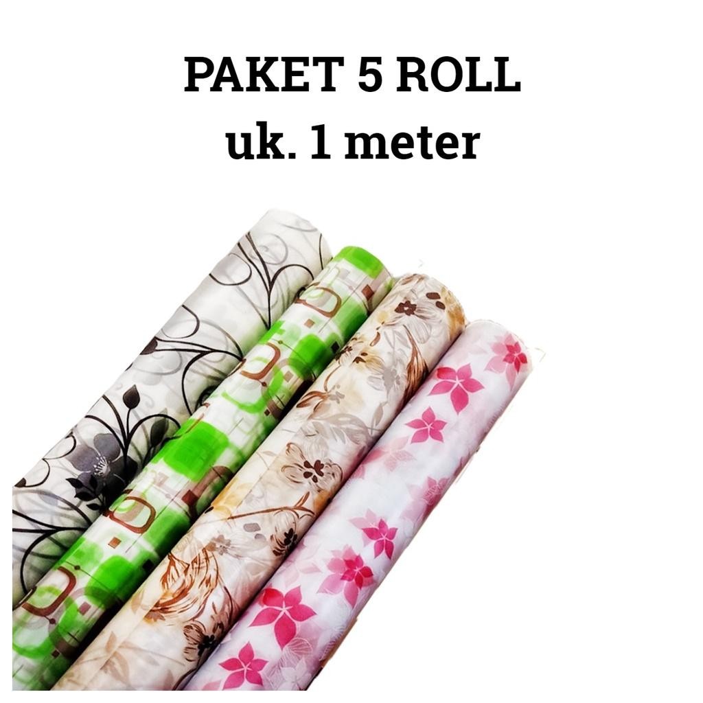 Paket Stiker Kaca 5 Roll 1 Meteran Sudah Ada Lemnya Stiker Kaca Jendela